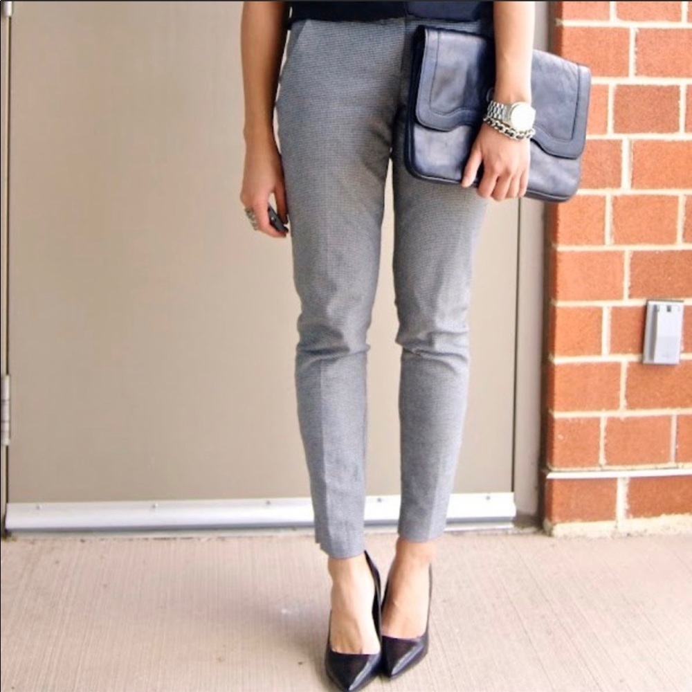 Theory Gratilla houndstooth stretch skinny pants